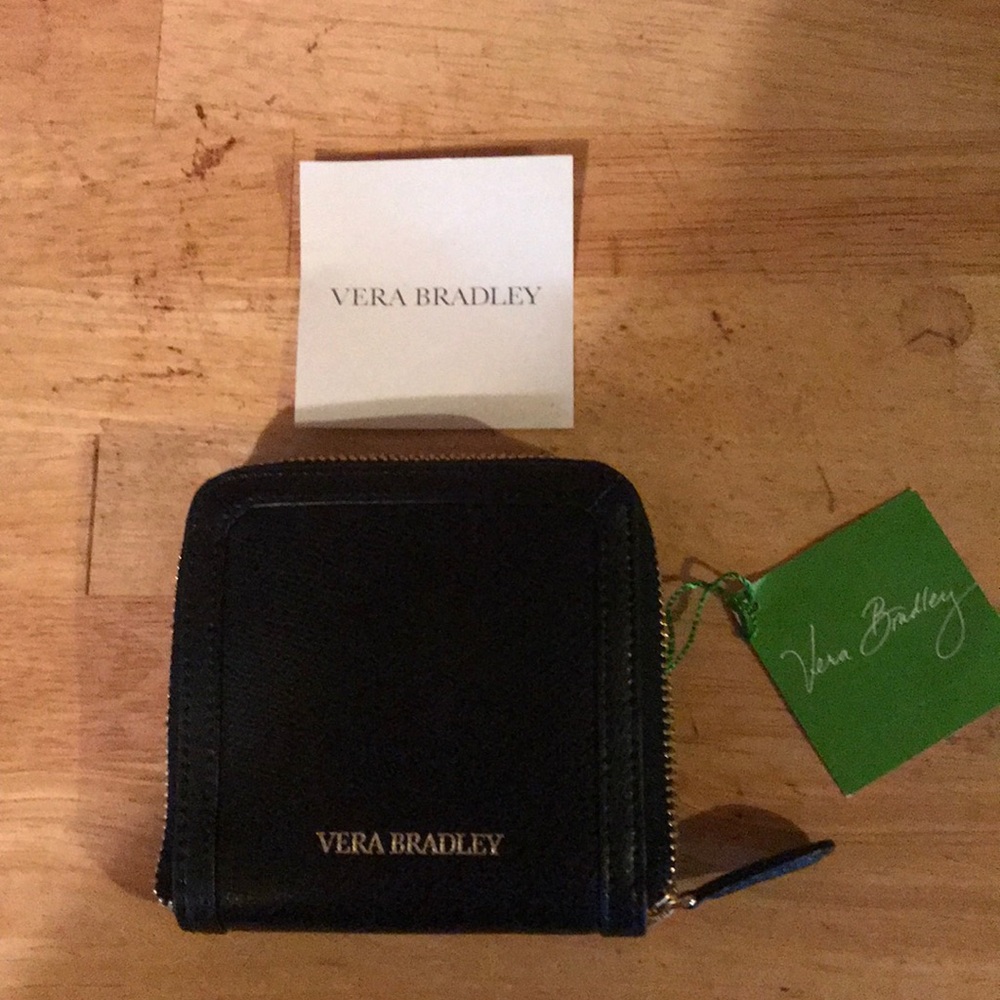 Black leather wallet